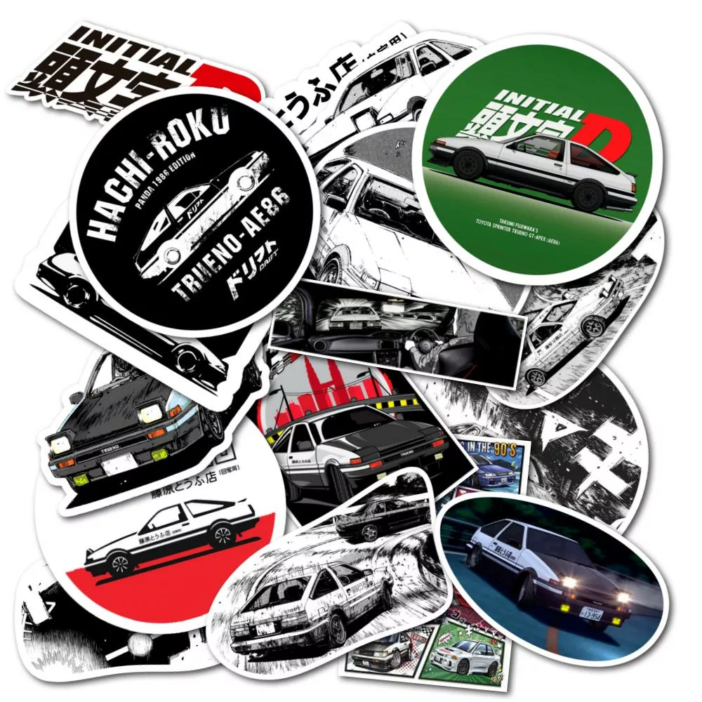 Инициал Ди (Initial D) - Наклейки на телефон - Sticker Universe