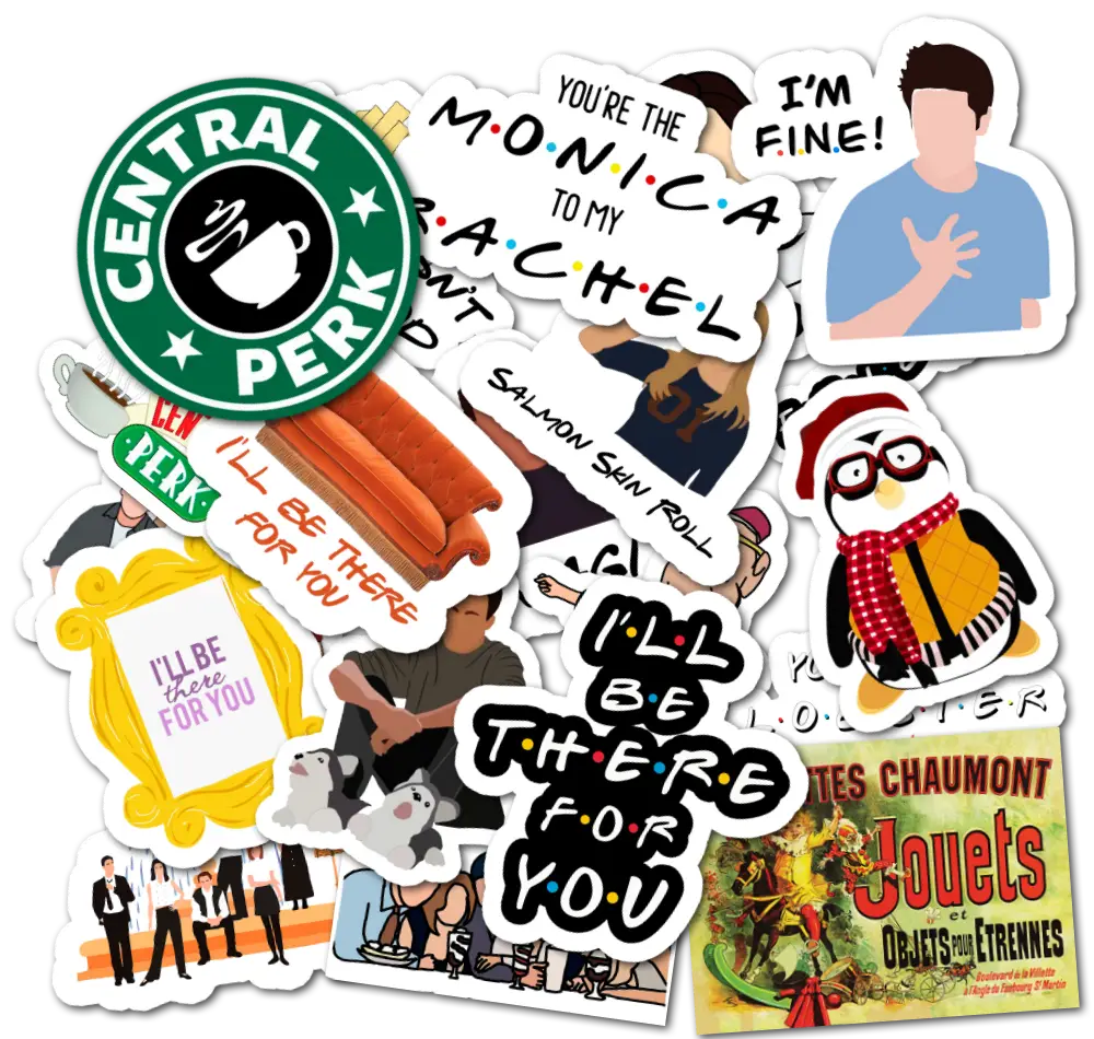 Друзья (Friends) - Наклейки на телефон - Sticker Universe