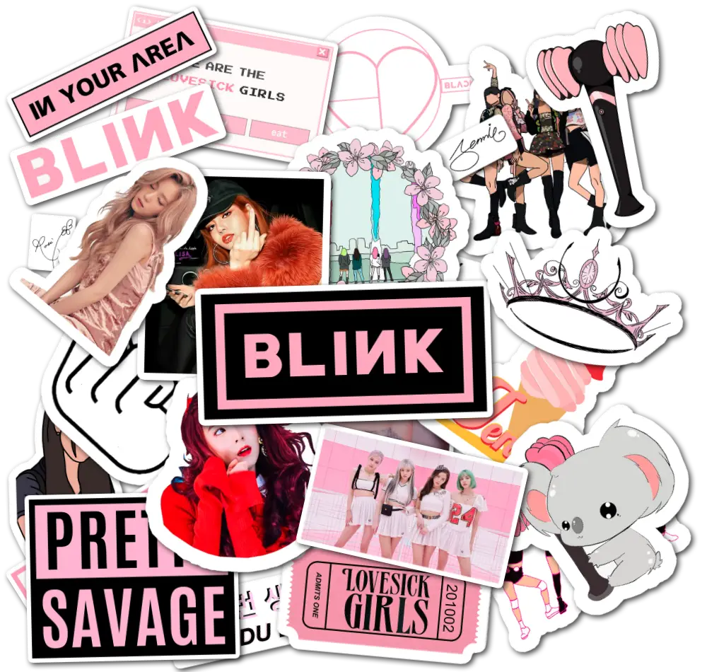 BLACKPINK (K-Pop) - Наклейки на телефон - Sticker Universe