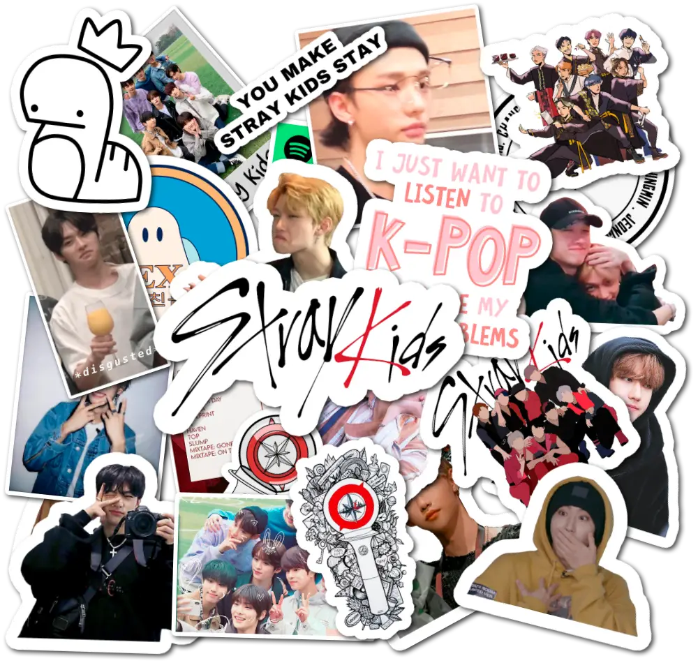 Stray Kids (K-Pop) - Наклейки на телефон - Sticker Universe