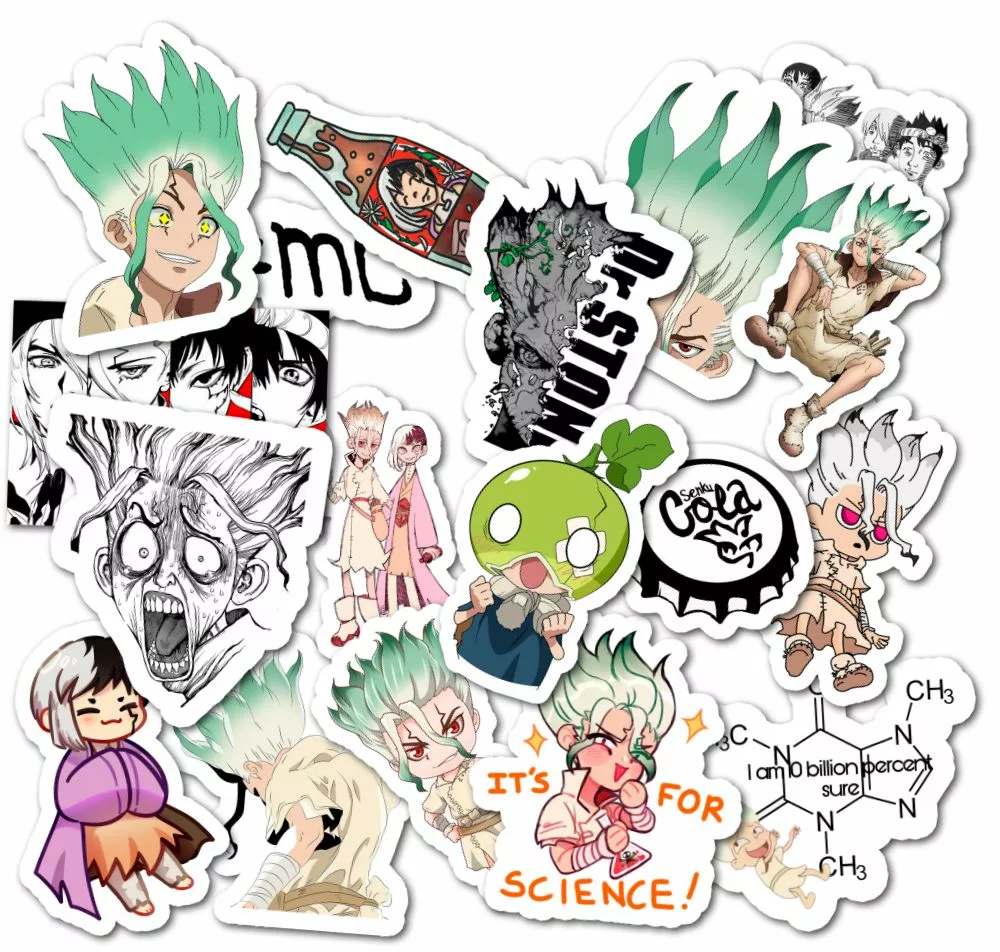 Dr. Stone (Доктор Стоун) - Наклейки на телефон - Sticker Universe