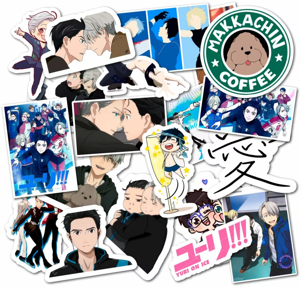 Юри на льду!!! / Yuri on Ice!!! - Наклейки на телефон - Sticker Universe