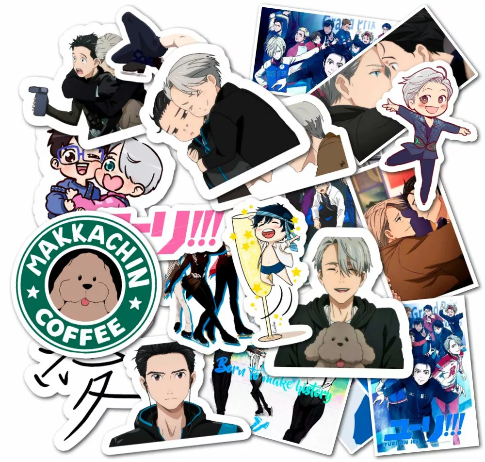 Юри на льду!!! / Yuri on Ice!!! - Наклейки на телефон - Sticker Universe