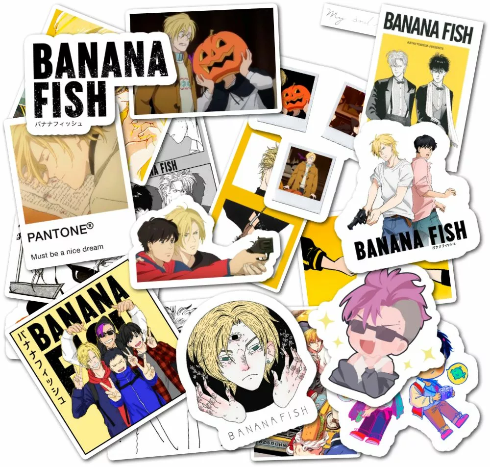 Банановая рыба / Banana Fish - Наклейки на телефон - Sticker Universe