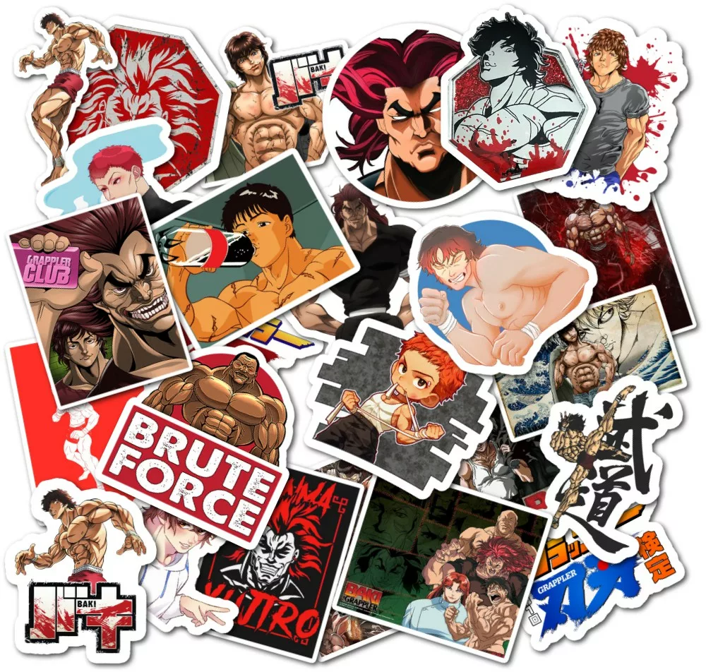 Baki the Grappler / Боец Баки - Наклейки на телефон - Sticker Universe