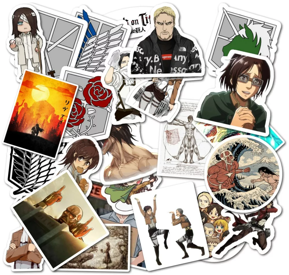 Атака Титанов / Attack on Titan / Shingeki no Kyojin - Наклейки на телефон  - Sticker Universe