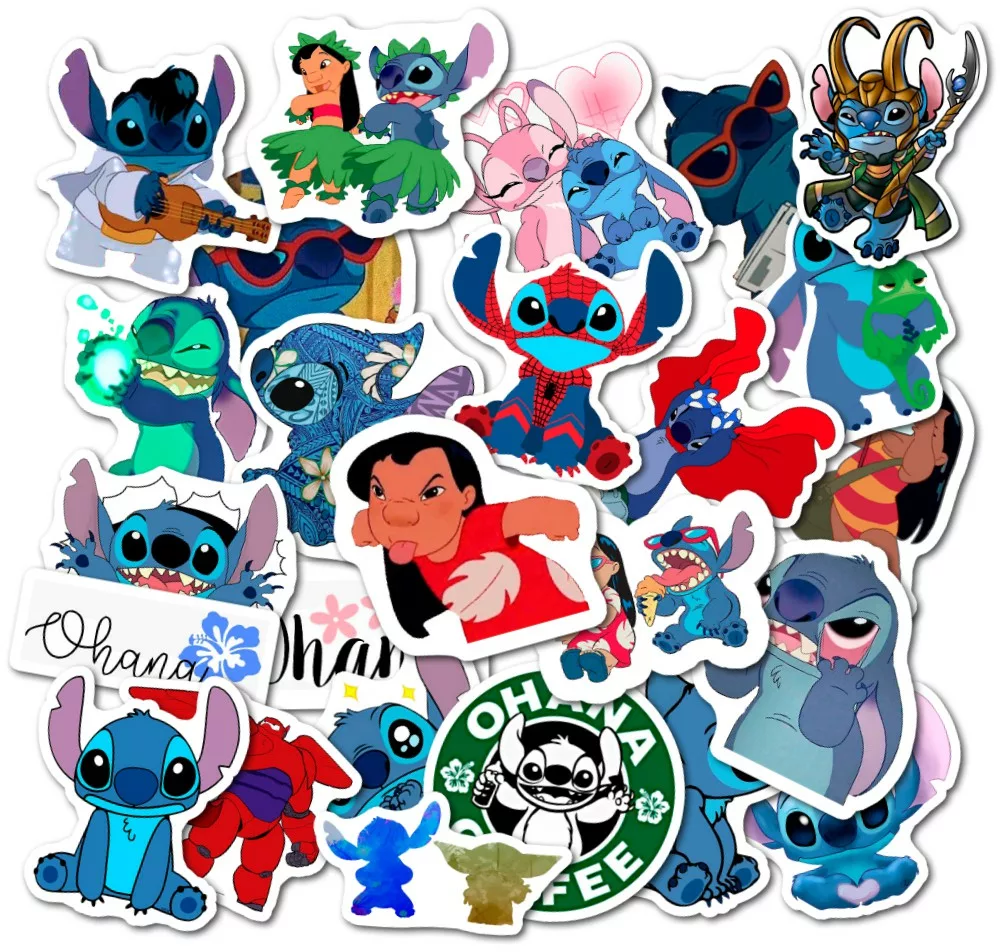 Лило и Стич / Lilo & Stitch - Наклейки на телефон - Sticker Universe