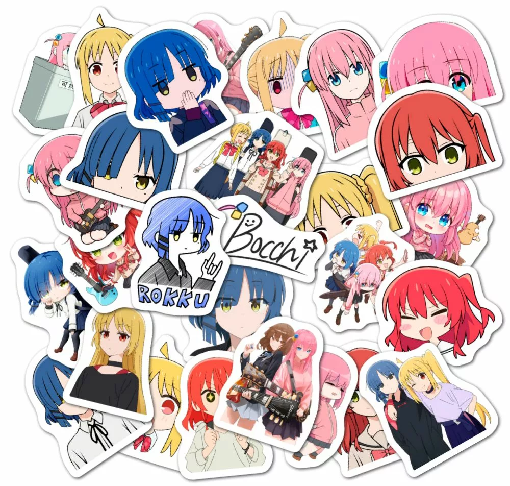 Одинокий рокер! /Bocchi the Rock! - Наклейки на телефон - Sticker Universe