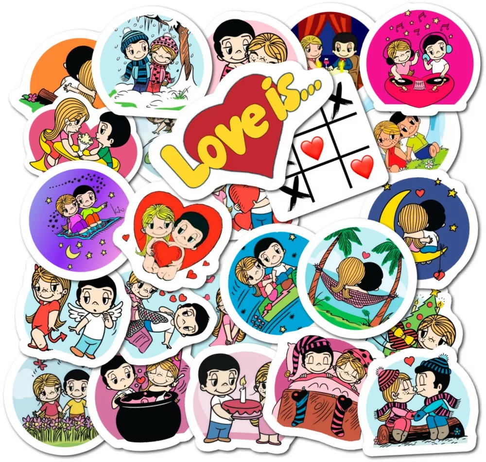 Love is... - Наклейки на телефон - Sticker Universe