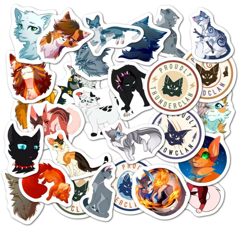 Коты воители / Warrior Cats - Наклейки на телефон - Sticker Universe